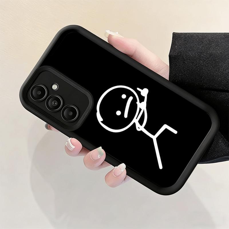Phone Case for Samsung Galaxy A17 A16 A15 A14 A13 Funny Stickman Matchman A56 A36 A26 A55 A35 A25 A54 A34 A24 A53 A33 A23 A07 A0