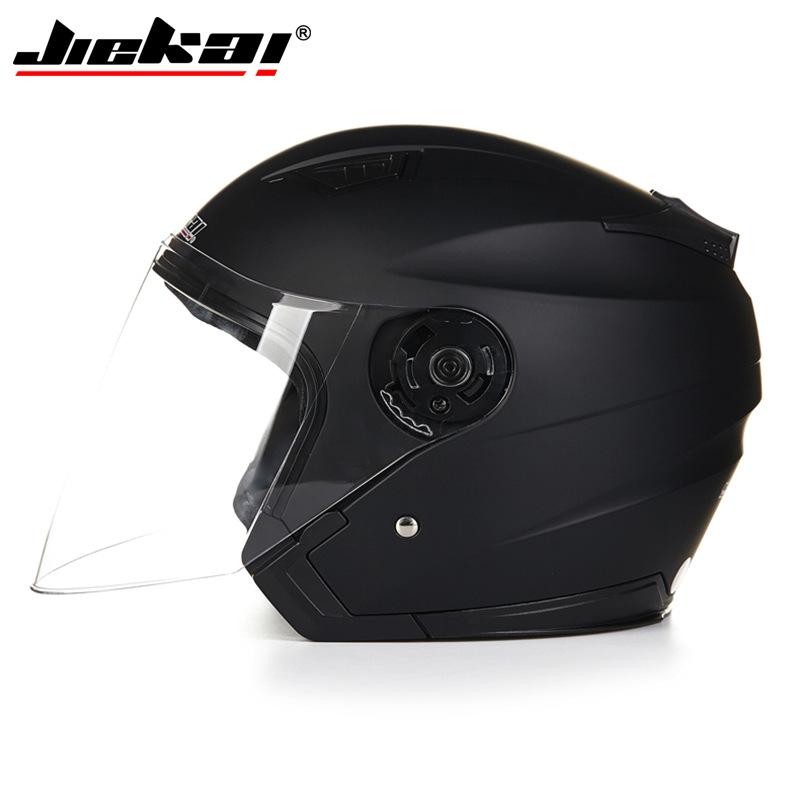 Dual lens helmet electric vehicle four seasons general purpose half helmet men and women general electric vehicle safety helmet anti-fog helmet