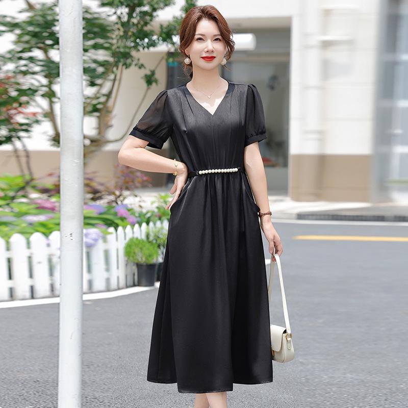 

Elegant Short-Sleeved Summer Dress for Women - 2026 Collection 3XL (115-130 lbs)