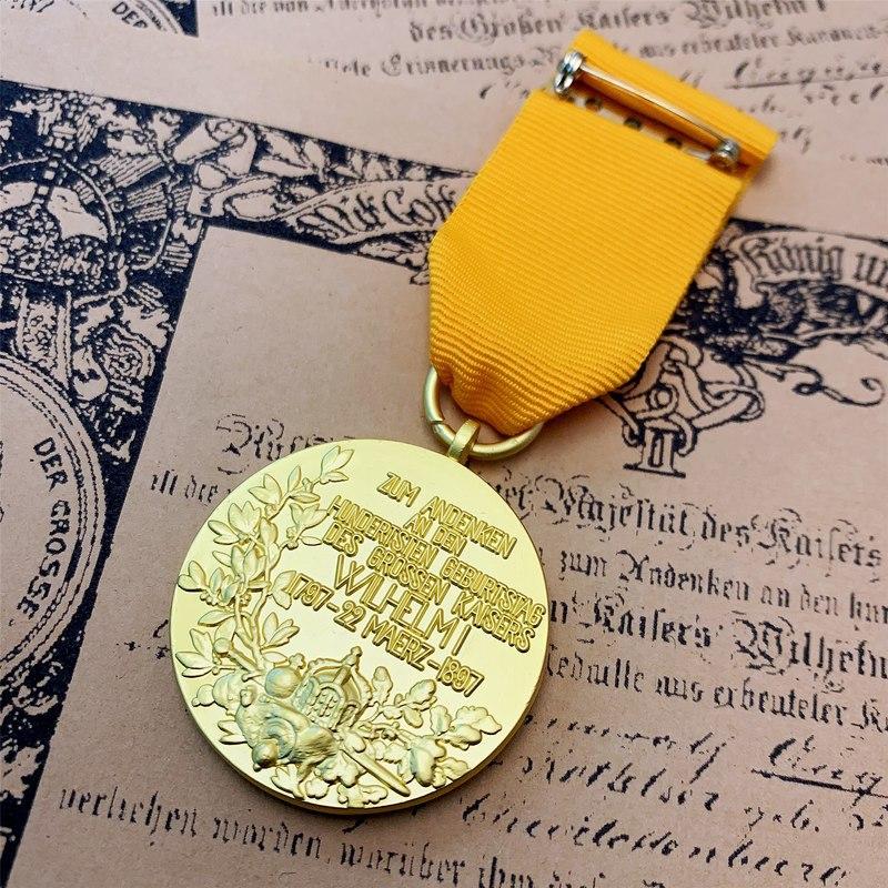 Foreign Medal, German Emperor Centennial Medal, Die Casting, Collection, German Medal, Metal Brooch, Badge, Christmas Gift, Stocking Stuffers