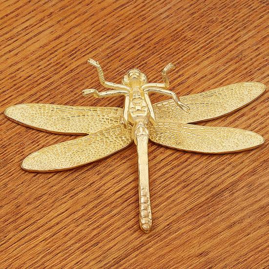 Libel Ornament Delicaat Modelleer Beeldje Vintage Koperen Dier Ornament Rustieke Stijl voor Huisdecoratie