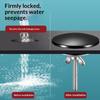Stainless Steel Sink Hole Seal Kitchen Accessory Black Silver M6 Faucet Hole Cover Easy to Install for Kitchen Sink Quick Repair