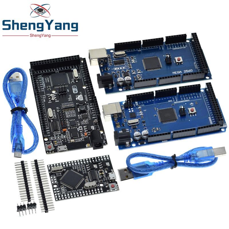 Mega2560 ATMEGA16U2 / Pro Mini MEGA 2560 Mega+WiFi R3 ATmega2560 CH340G Para Placa de Desenvolvimento Arduino UNO R3 WeMos ESP8266