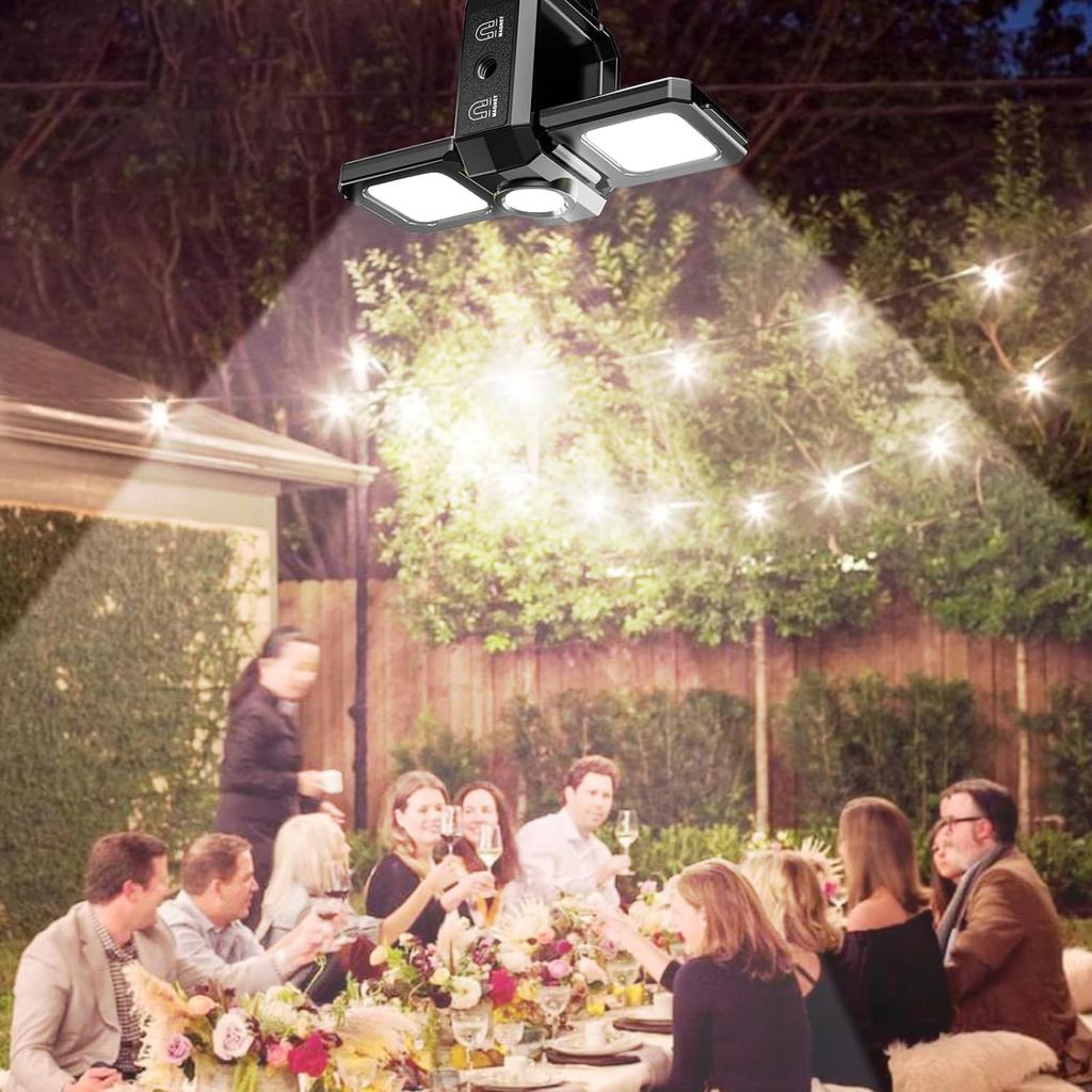 COB Light, Compact LED Projector, USB Rechargeable, 1000 Lumens, Ultra Bright, 5 Light Modes, IPX4 Waterproof, Powerful Magnet, Bottle Opener, for