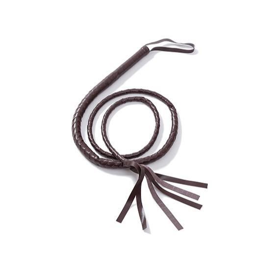 Leather Erotic Flogger Whip for Men & Women - Long Snake/Horse Style
