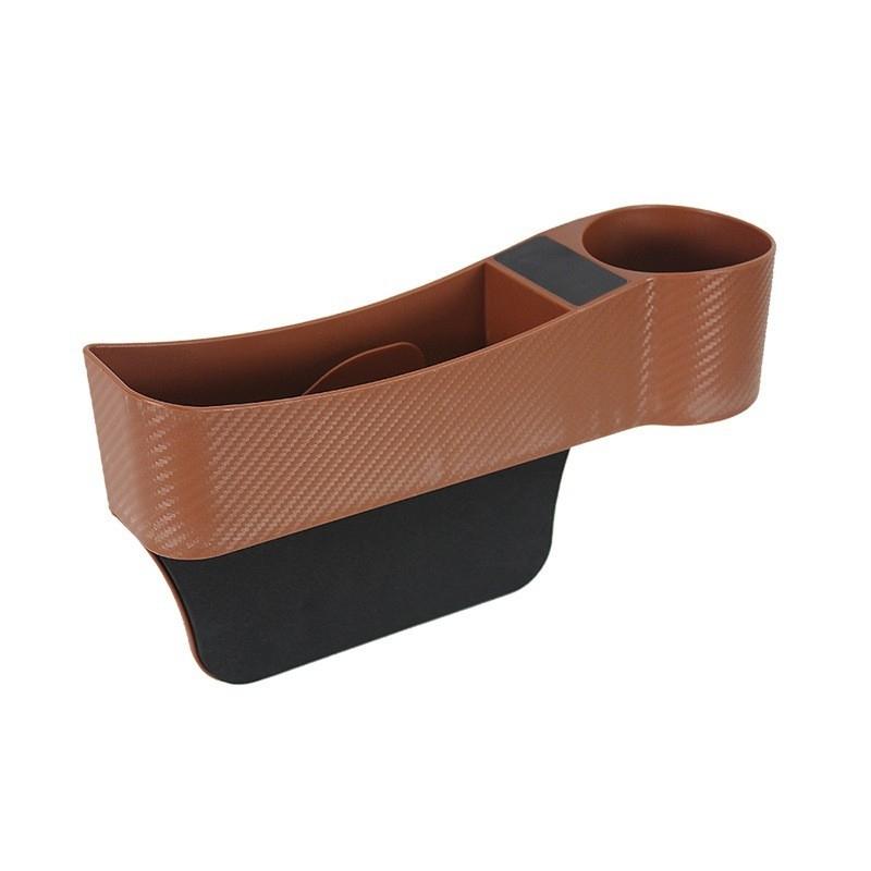 Car Seat Crevice Storage Box Universal Side Cup Holder Organizer Seat Gap Slit Phone Card Pocket Catcher Interior Accessories