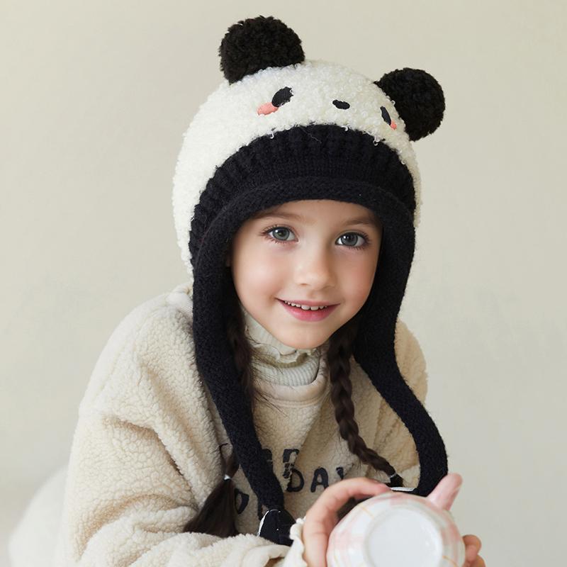 Baby Hats for Winter Kids Hat with Cotton Lining Fleece Hats Girls and Boys Cotton Ear Protection Hat Warm Caps for Cold Weather