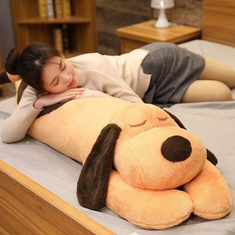 100/130/150CM Huge Soft Body Long Dog Plush Pillow Stuffed Puppy Animal Home Decoration Sofa Cushion Kid Girl Holiday Gift Toys
