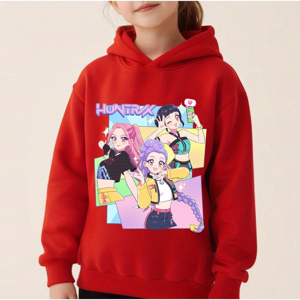 Fashionable Cute Cartoon Printed Children's Hoodie Casual Comfortable High Quality Hoodie Warm Autumn Winter