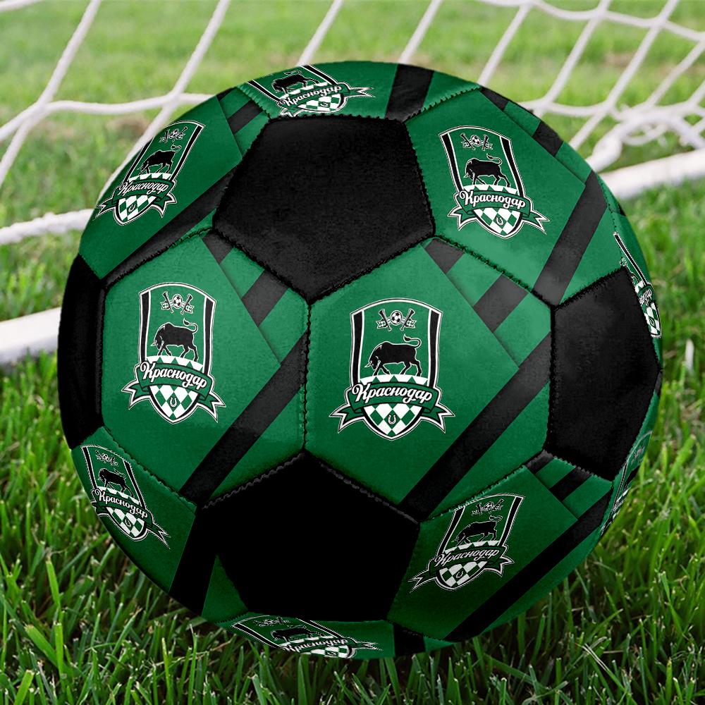 SIZE 5 FC Krasnodar Soccer Ball Colorful All Ages Machine Stitched PVC Competition Ready Durable High-Bounce