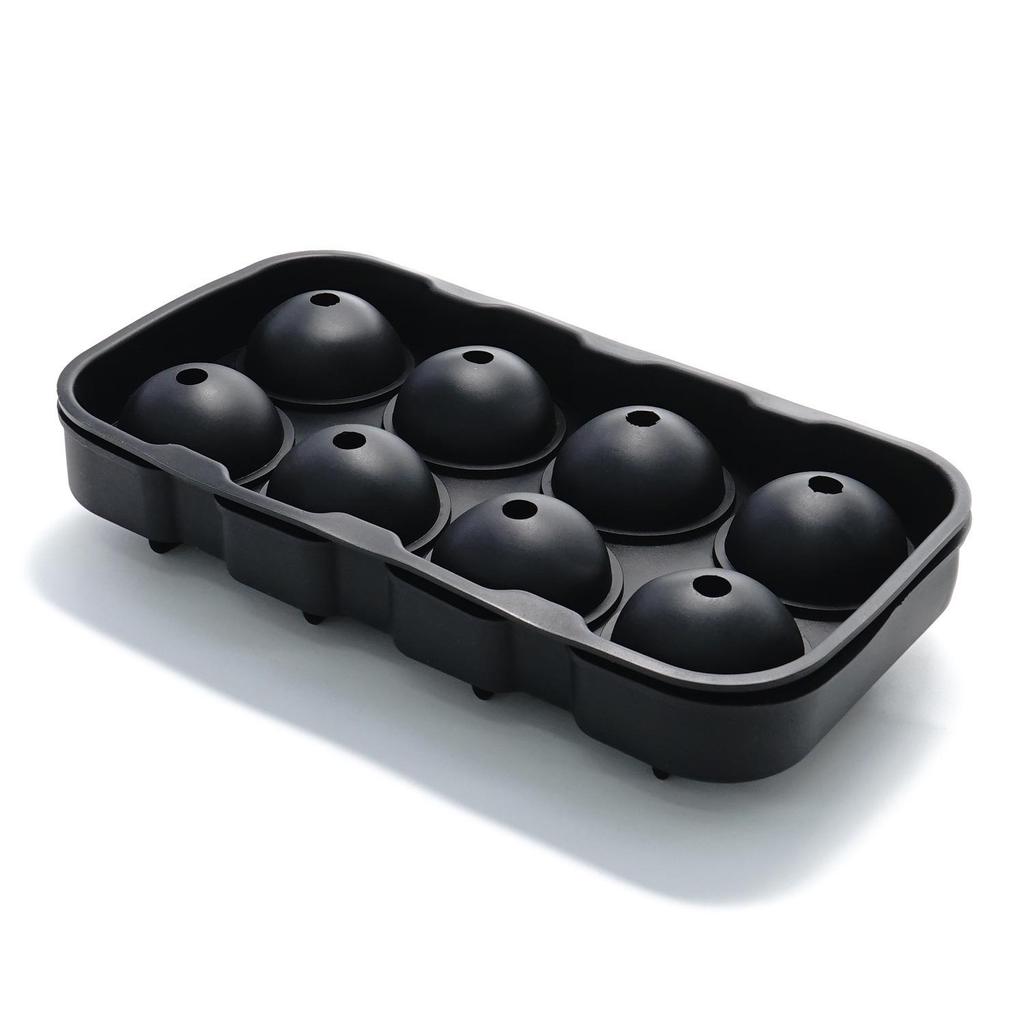 Silicone Ice Mold with Lid - Round & Square Large Ice Cube Tray, Six-Grid Honeycomb Design, 37 Cubes.
