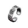 Zen Ring Adjustable Men's Retro Thai Silver Cross Design