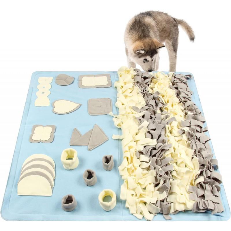 Dog Snuffle Mat Slow Feeder Puzzle Toy Mental Stimulation Scent Training Durable Chew Resistant Plush Pet Enrichment