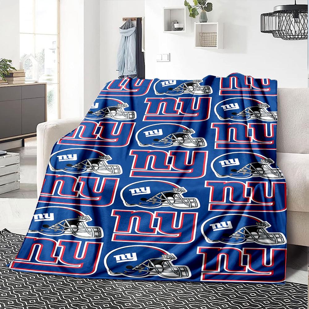 1pc Blanket - New York Giants logo Print Design,Lightweight Blanket for Sofa,Bed- Soft &Warm,Gift for All Seasons