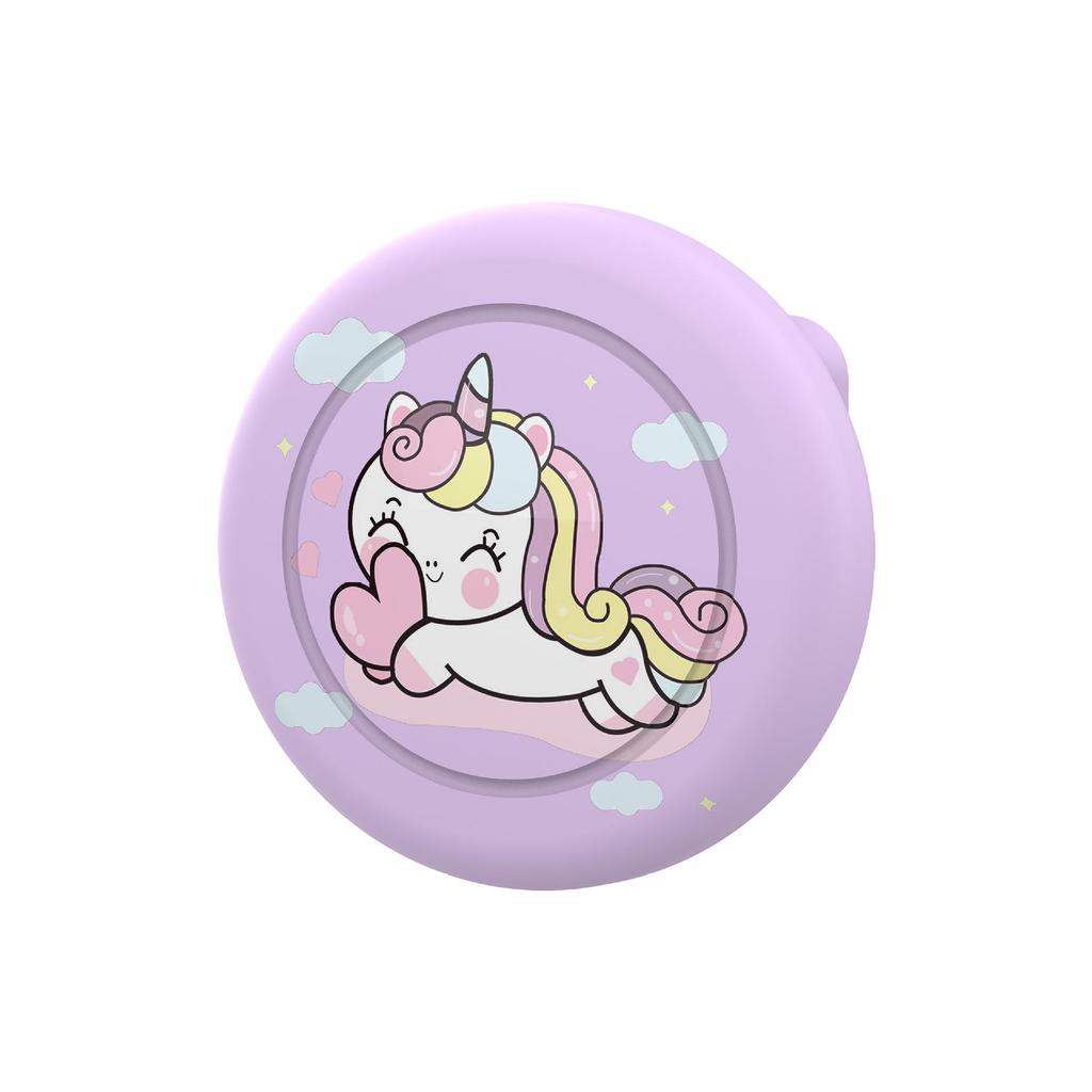 Apple AirTag Silicone Protective Case for Elderly & Children - Anti-Lost Snap Pin Tracker Cover