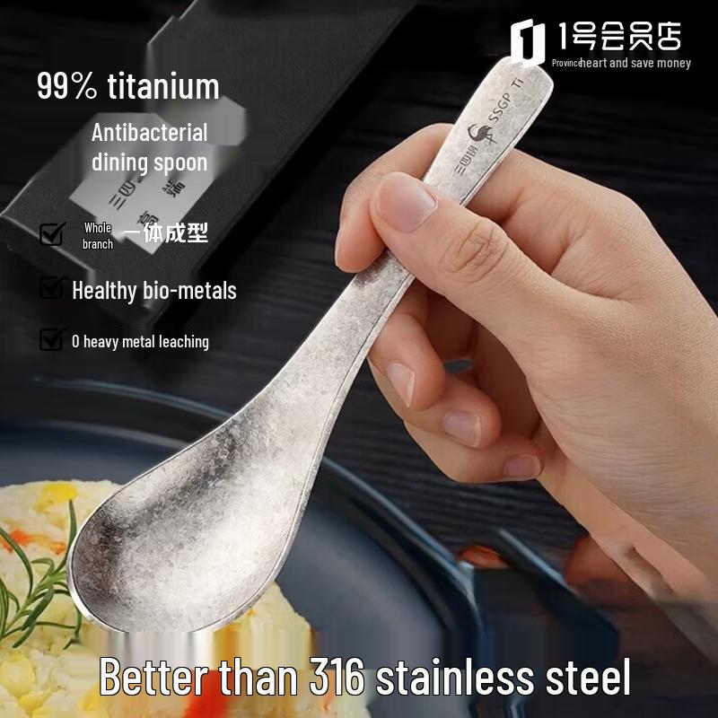 SSGP 99% Pure Titanium Dinner Spoon