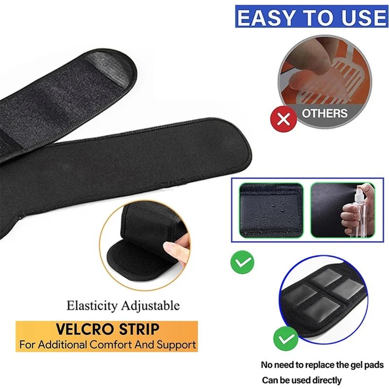 Ems Muscle Stimulator Abdominal Toning Belt Electric Smart Abs Trainer Waist Weight Loss Body Slimming Home Fitness Massager