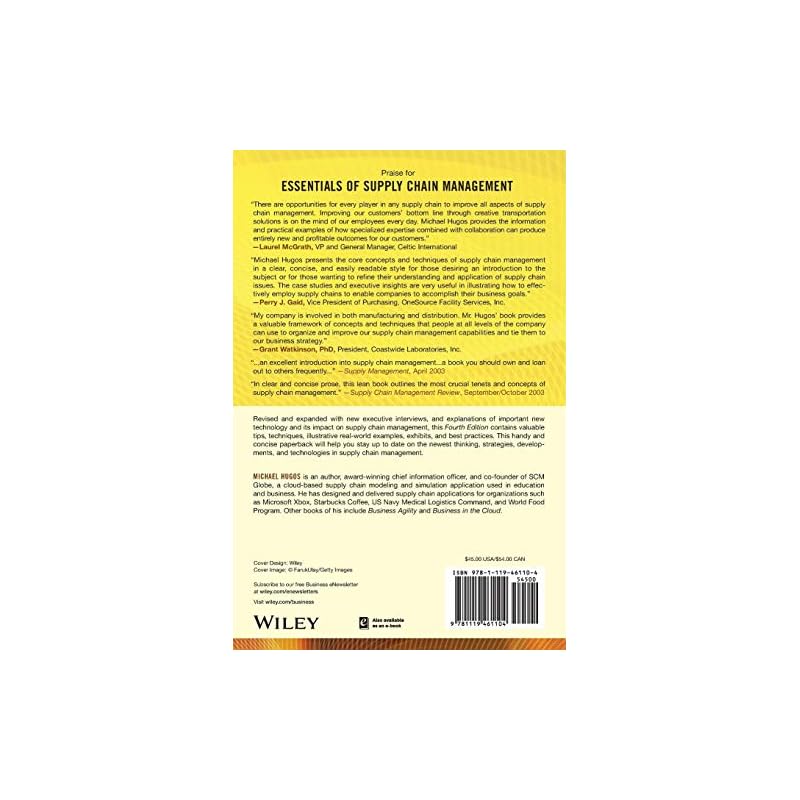 Essentials of Supply Chain Management (Essentials Series)