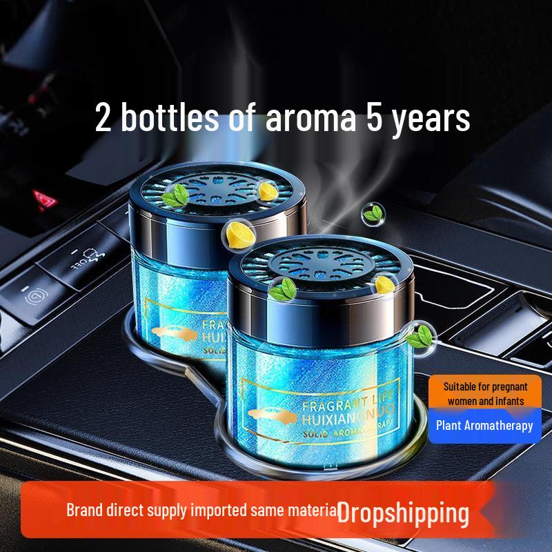 Car Liquid Sand Solid Balm: Long-Lasting Fragrance Air Freshener & Odor Remover Glass Ornament for Car Interior and Home.