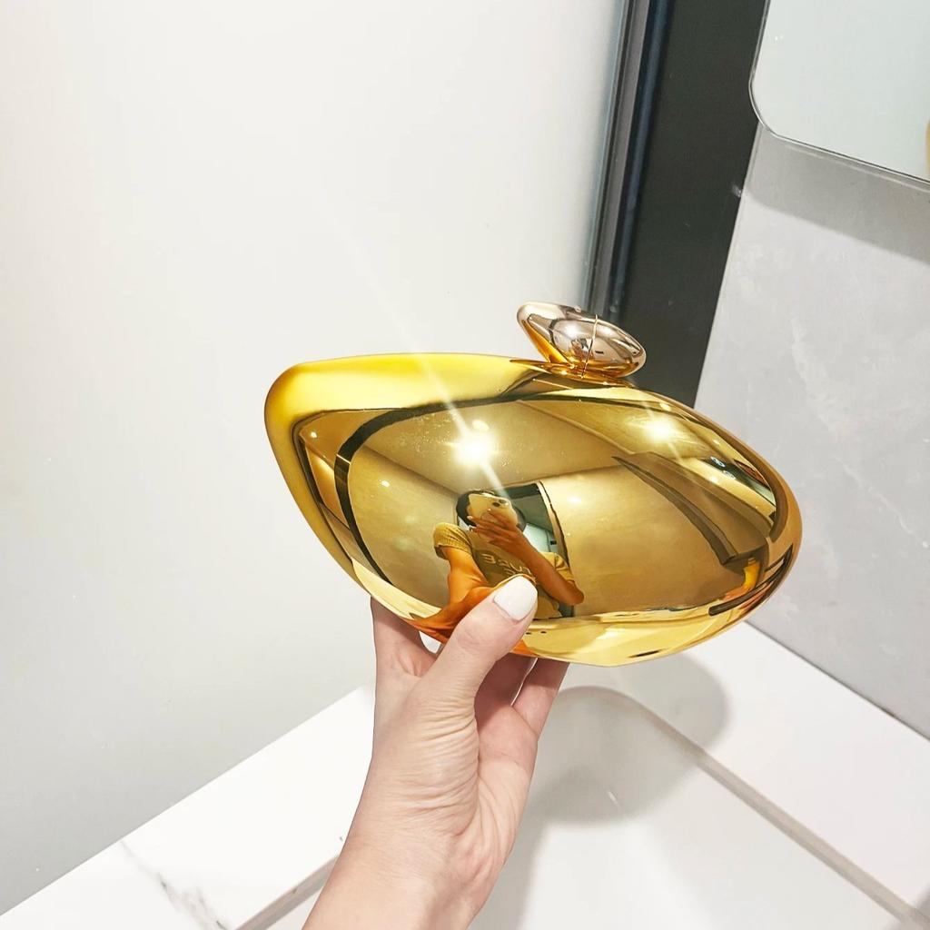 Small Bag Golden Evening Bag Purses and Handbag Luxury Designer Shoulder Bag Party Wedding Acrylic Clutch Purse