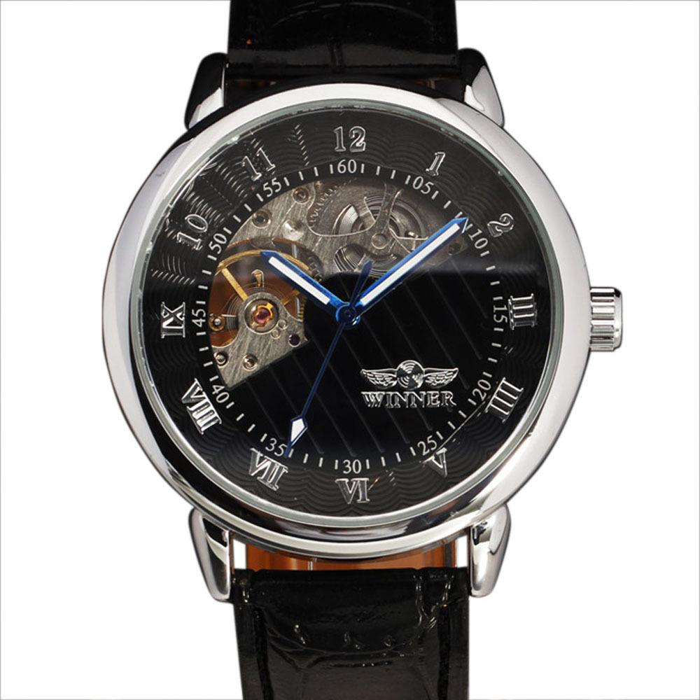 Winner Men'S Fashion Casual Hollow Popular, Manual Mechanical Watch