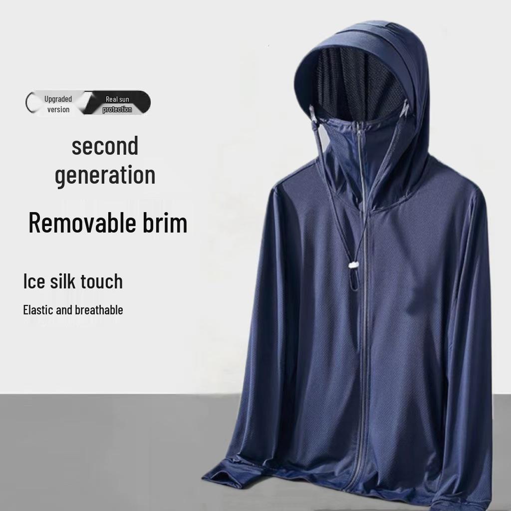 Herren Sommerjacke mit UV-Schutz aus Eis-Seide 2026: Leichter, atmungsaktiver Sonnenschutz für das Angeln im Freien
