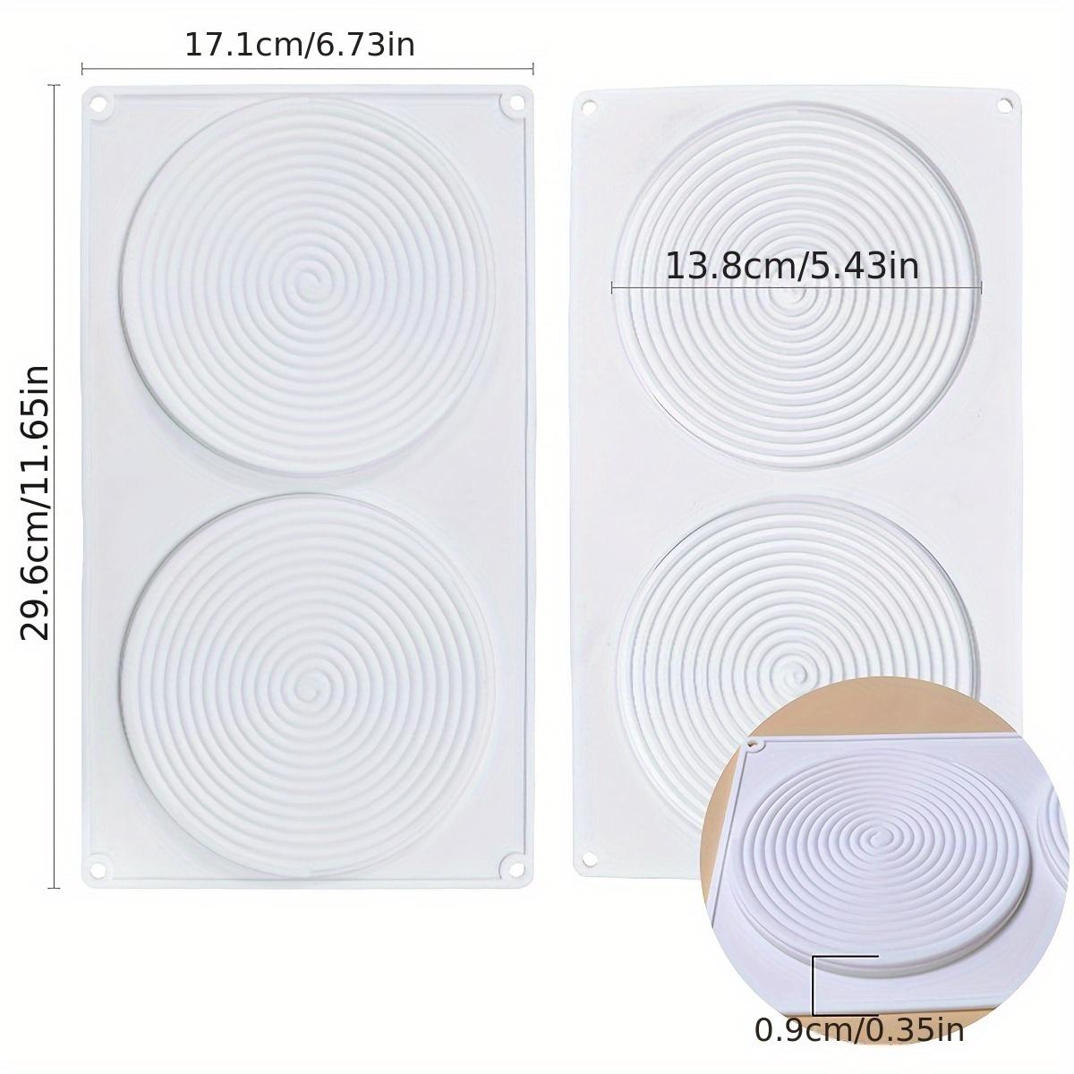 

Silicone Baking Pan for Pastry 2/6/15 Holes 3D Spiral Shape Mousse Cake Mold Round Chocolate Mould Bakery Accessories