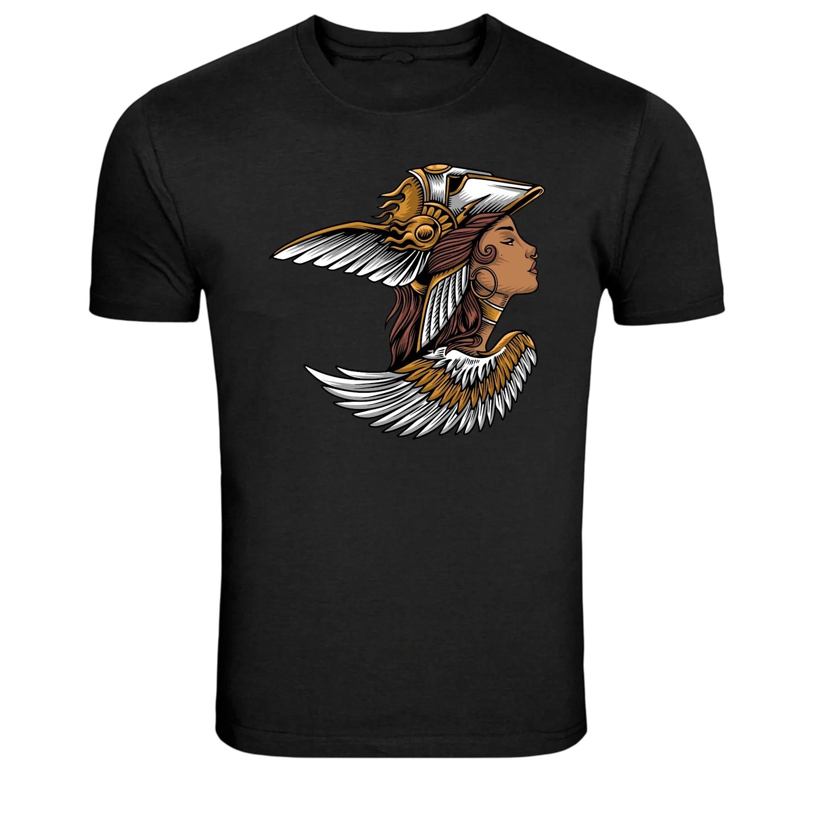 Valkyrie Warrior Woman With Wings Mythology Graphic T-Shirt XL