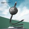 Car Stickers For Alfa Romeo 3 In 1 Retractable Data USB Cable Phone Charging Cable For Alfa Romeo Giulia Stelvio Giulietta 156 1