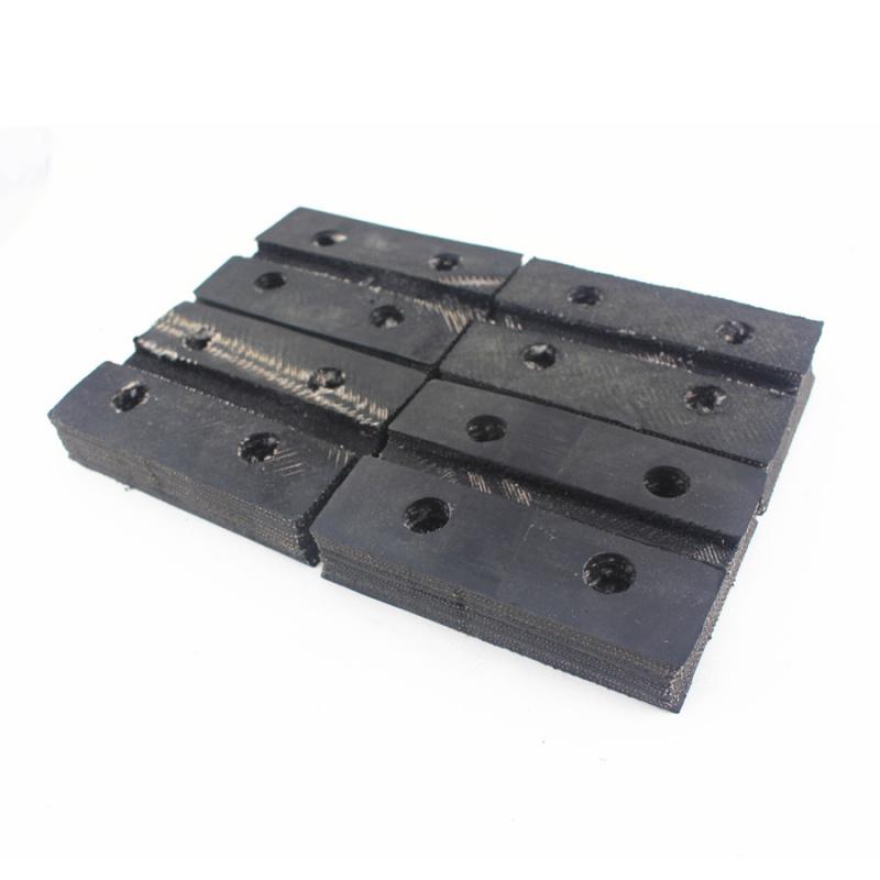 4 Stück/Los Universal Quadratisch Ochsen Sehne Gummi Armpolster Hebekissen Gummi Armpolster Passend für Autohebebühne Auto Auto LKW Hebebühne