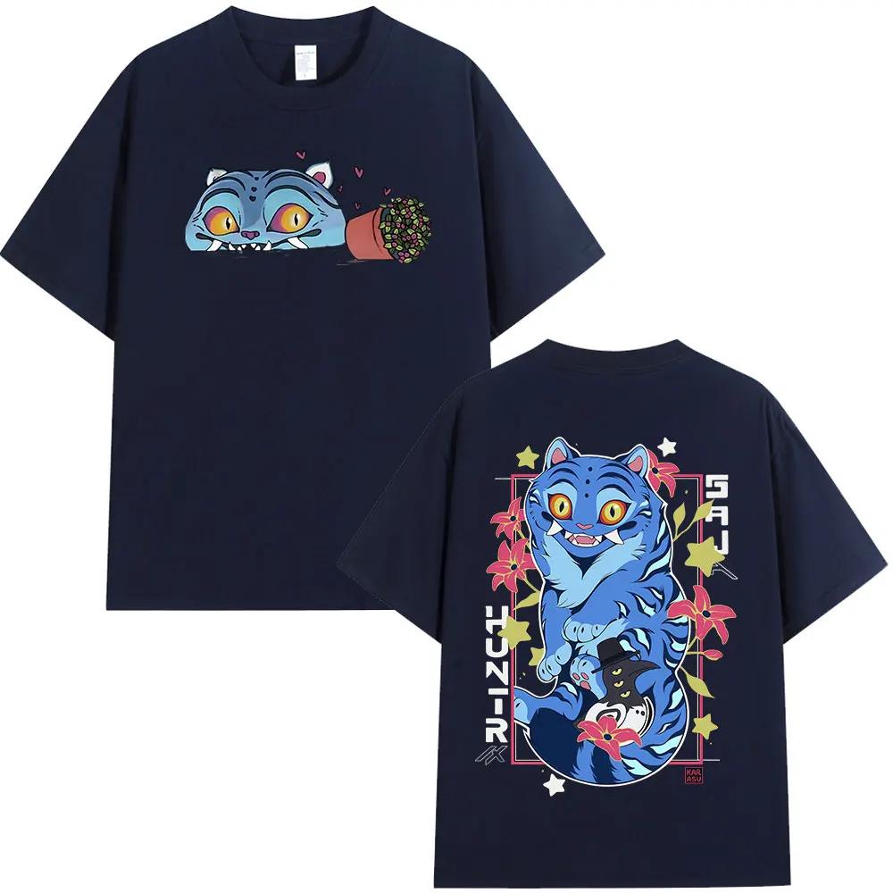 Hot Sale KPOP Demon Hunter RUMI Graphic Print T-shirt O-Neck Women Men Short Sleeve Comfortable Soft Loose Casual Oversized Summer New Tee
