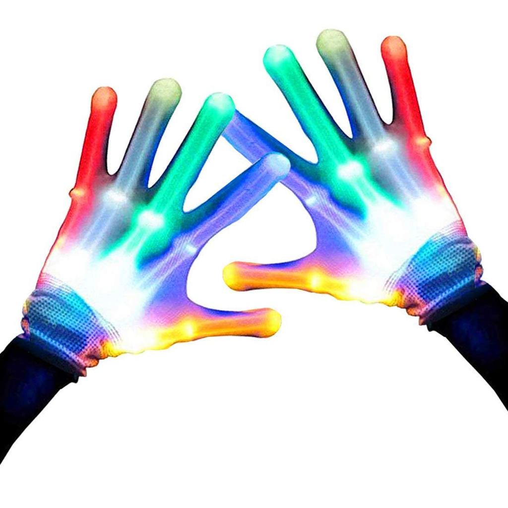Flashing LED Gloves Cool Fun Toys Packaging Party Banquet Role Playing Gloves