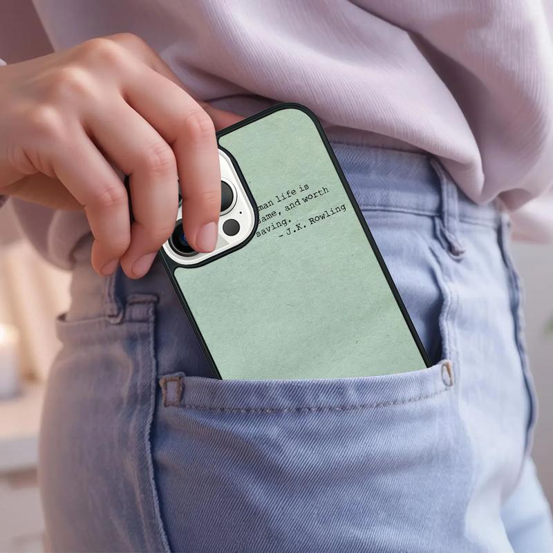 vintage jhon green quotes nspiration Phone Case For iPhone 17 Air 15 16e 14 13 Pro Max Coque 12 11 Pro Max PLUS cover