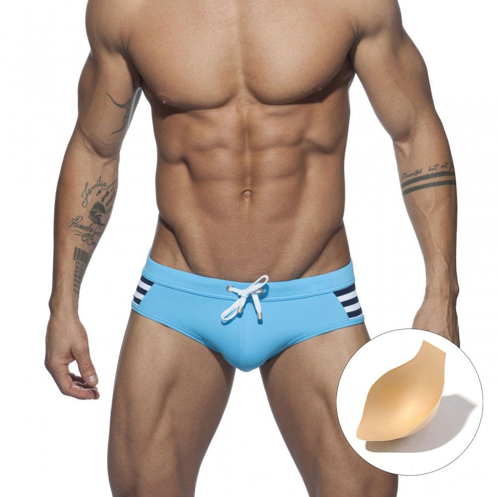 

Мужские модные трусы-гонщики с цветными блоками, узкие плавки, плавки, брюки с низкой талией, быстросохнущие на шнурке L синий