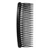 Black Plastic 24 Teeth Hair Comb Clip Clamp 2 Pcs for Lady Girls