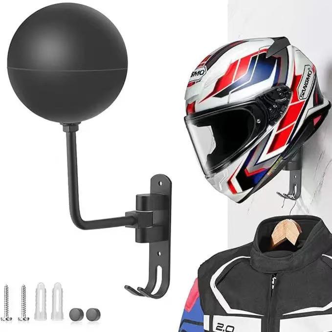 Punch-Free Wall-Mounted Helmet and Hat Display Rack