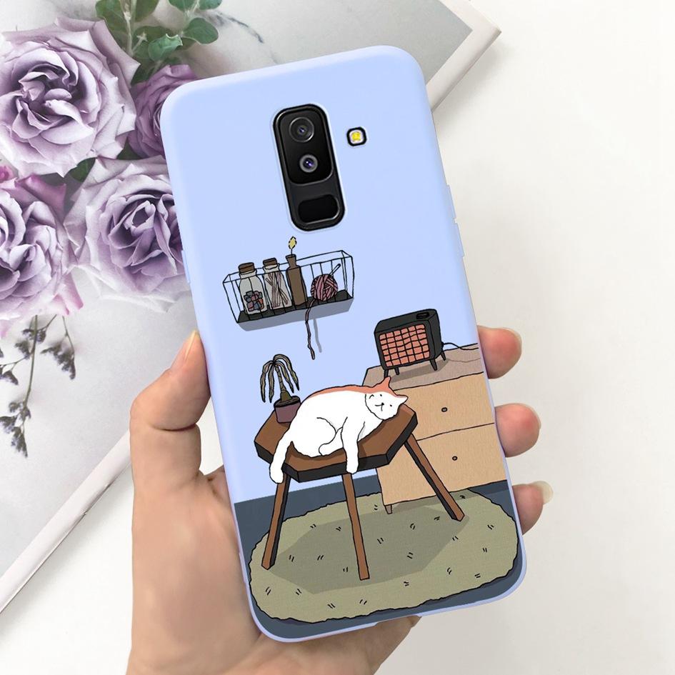 For Samsung Galaxy A6 Plus 2018 Case A605 SM-A605F Phone Cover Cute Astronaut Soft Silicone Funda For Samsung A6 2018 A600F Capa