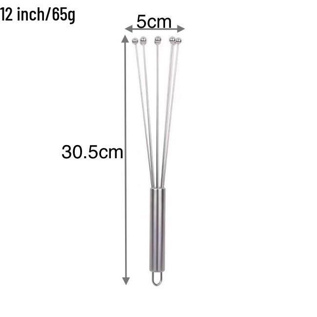 Handmixer und Sahneaufschläger aus Edelstahl, 8-Ball, für das Backen