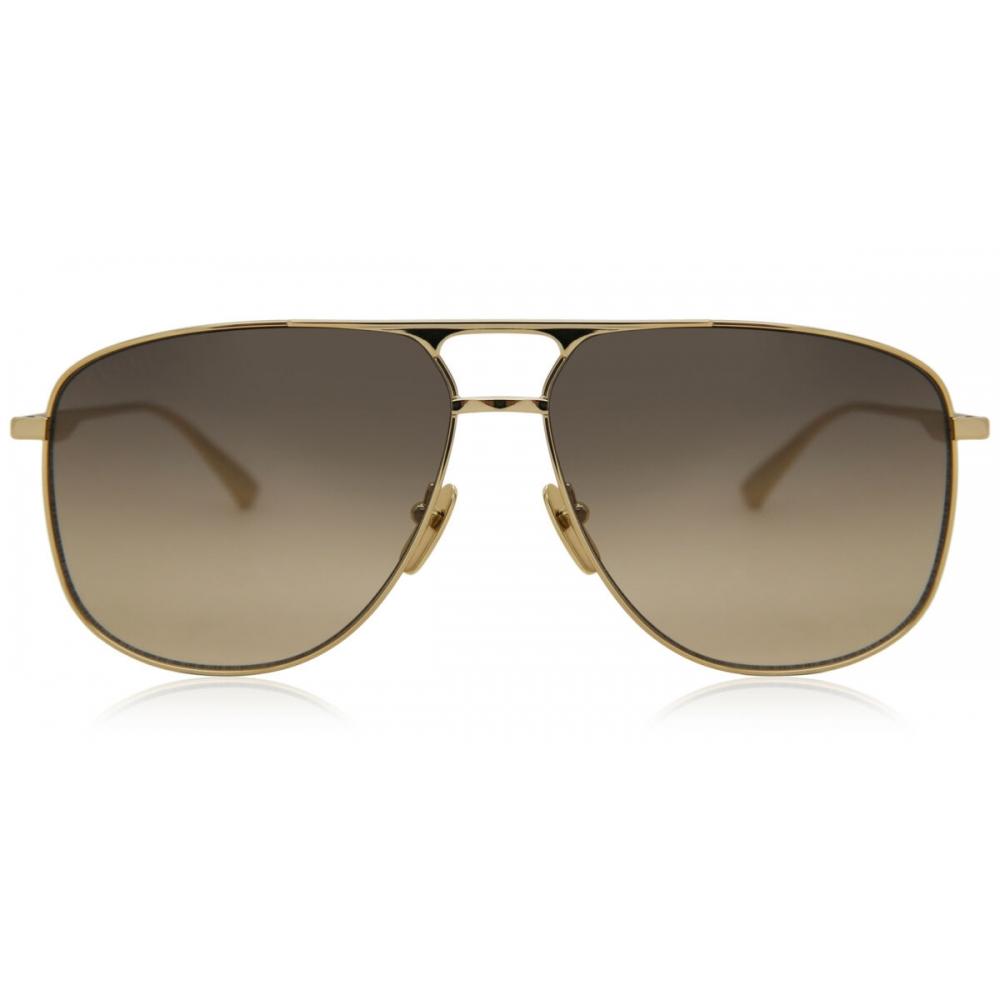 

Gucci Gg0336s 001 Мужские солнцезащитные очки Gold/60