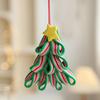 Christmas Lollipop Ornament Colorful Polymer Clay Peppermint Candy Cane Hanging Decoration Xmas Tree Holiday Party Home Decor Festival Gift