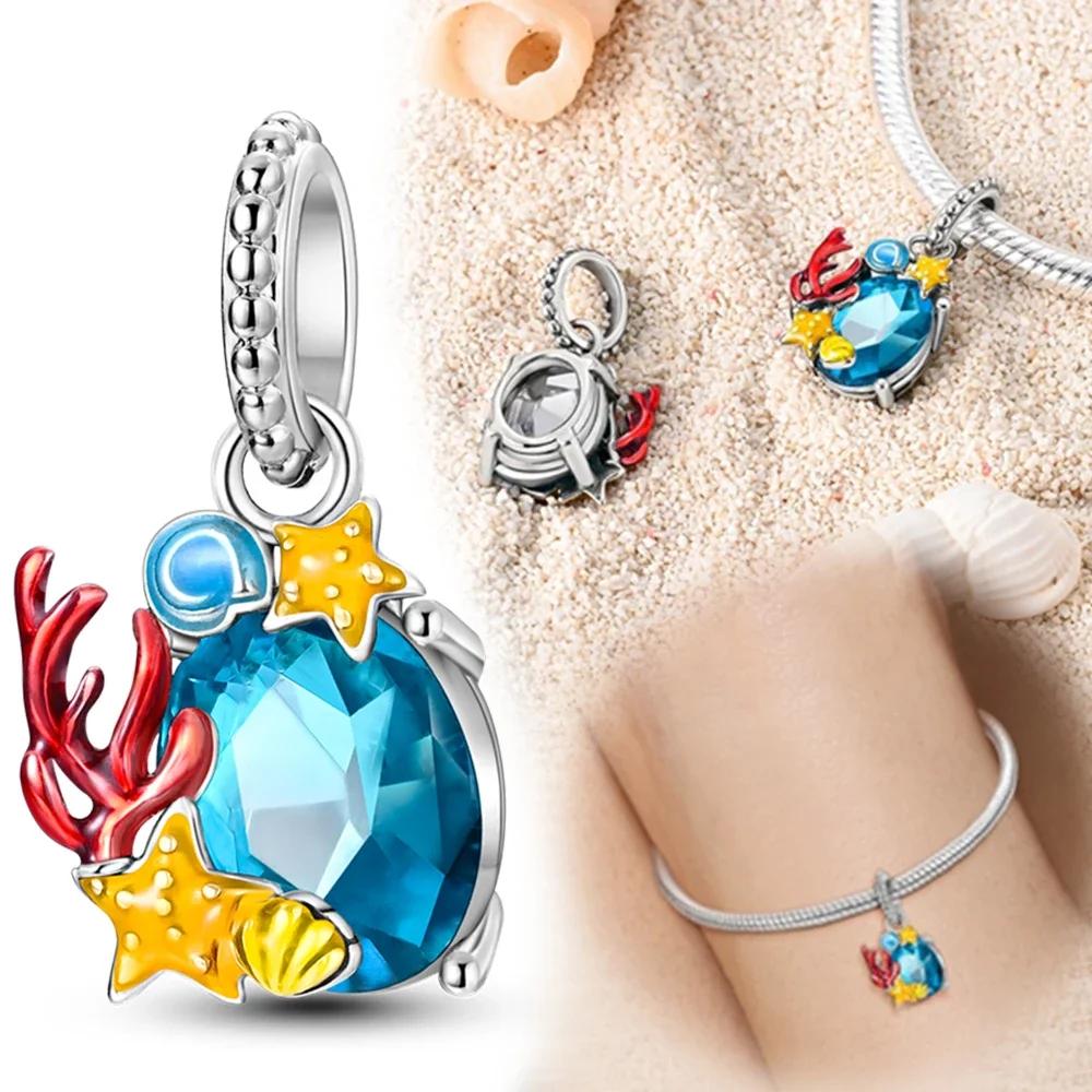 Copperpendant Marine Life Fantasy Aurora Star Fit Original Bracelet Women'S Jewelry Making Gift