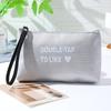 Love waterproof letter makeup bag Multi functional minimalist cosmetic bag Portable lipstick storage bag