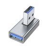 USB 3.0 Male To Female 90 Degree Right Angle Extension Adapter USB Upward Connector Data Sync for Laptop PC USB Fan