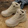 Herrenstiefel Kampf Herren Stiefelette Taktischer Stiefel Herrenschuhe Arbeitssicherheitsschuhe Motorradstiefel Outdoor Wanderschuhe