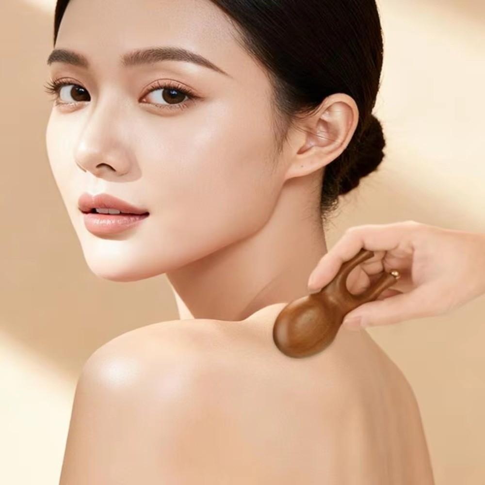 Antistatic Brass Bead Comb Handheld Handheld Comb New Wooden Nose Scraping therapy Acupoint Therap