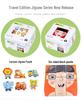 Children's Wooden Tangram & Domino Set with Peach Wood Sticks - Educational Building Block Toys