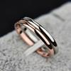 2mm Simple Silver/Gold Thin Stackable Ring Stainless Steel Finger Knuckle Ring for Women Girl Size US 3/4/5/6/7/8/9/10