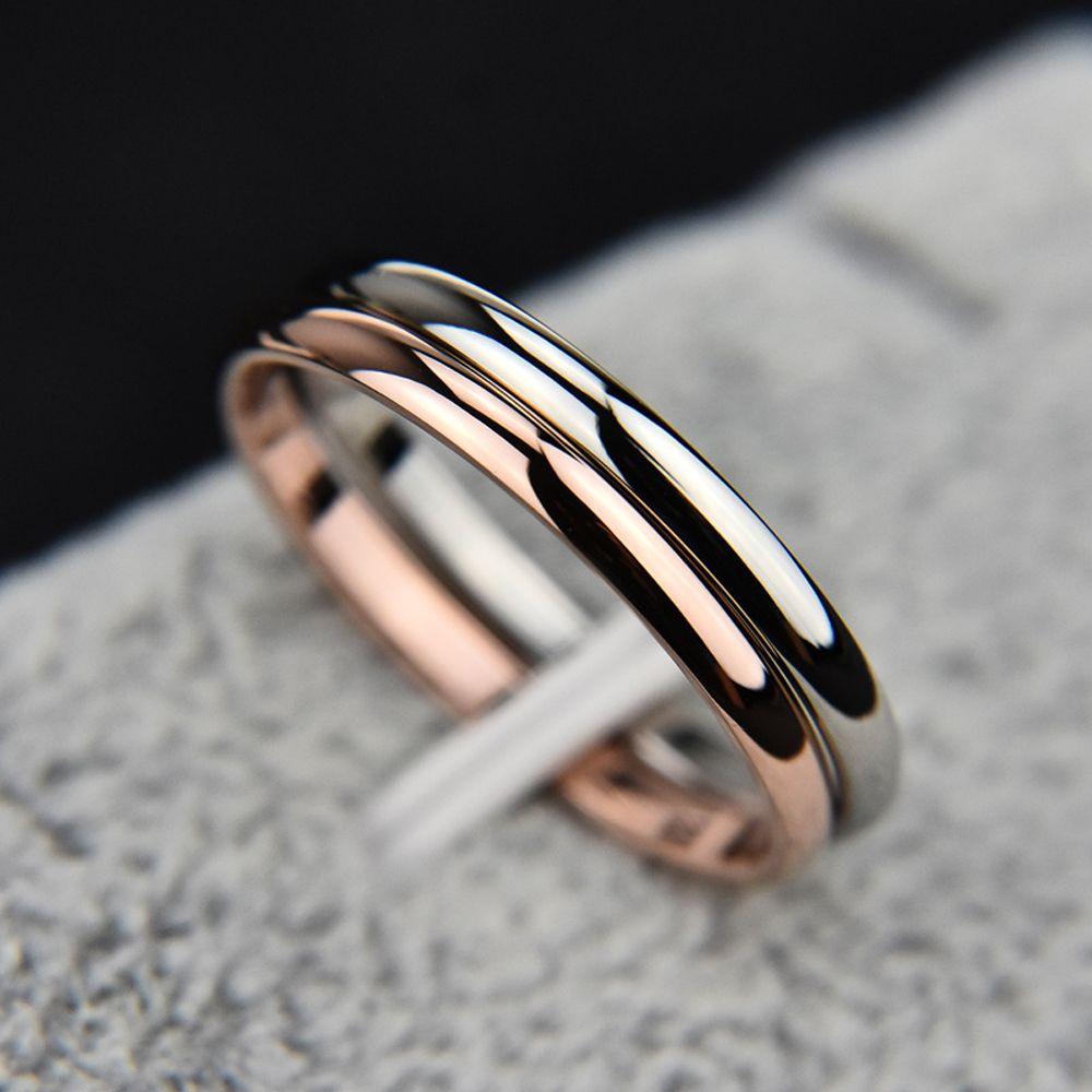 2mm Simple Silver/Gold Thin Stackable Ring Stainless Steel Finger Knuckle Ring for Women Girl Size US 3/4/5/6/7/8/9/10