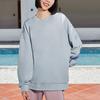 Li-Ning Color Block Logo Print Loose Pullover Sweatshirt Unisex sweatshirt Gray AWDRD38-5