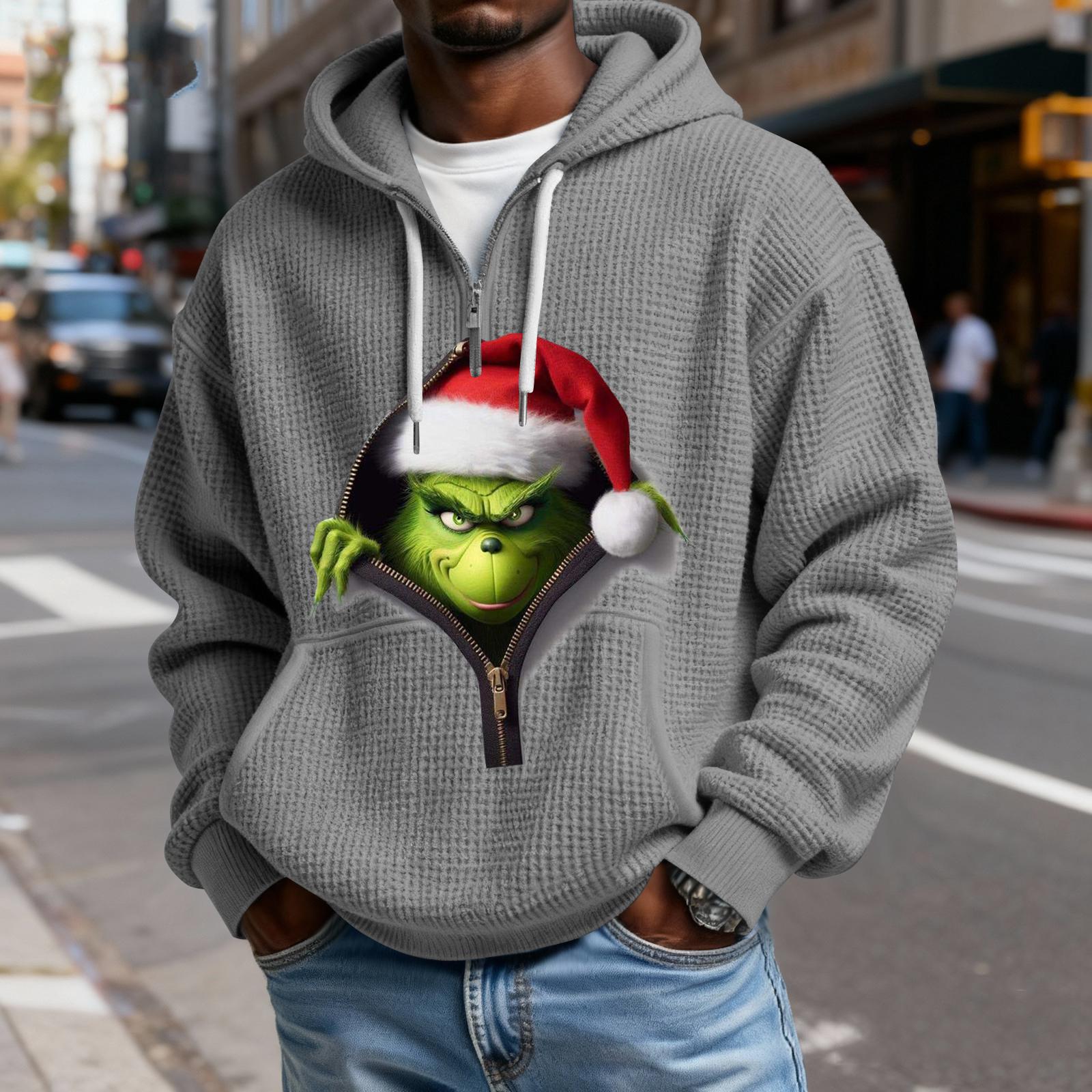 

Мужская повседневная однотонная толстовка с капюшоном и длинным рукавом на молнии Mokaloha, повседневная футболка с длинным рукавом на молнии S